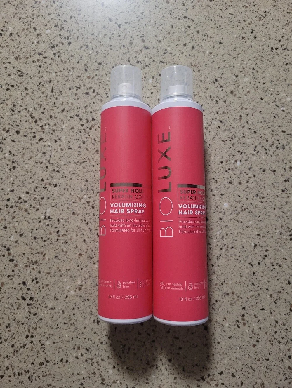 (2) Bioluxe Super Hold Keratin Complex Volumizing Hair Spray 10 Fl Oz Each